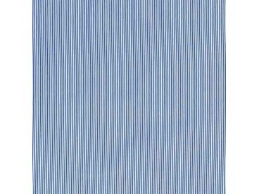 Een oudblauw/lichtblauwe lengtestreep.. De streep is 2 mm. breed.. 100% Katoen 1.45 mtr. br. 110 gram p/m2