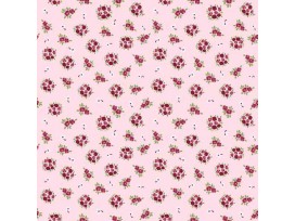 Dapper katoen Floral Flair  Roze met boeketjes