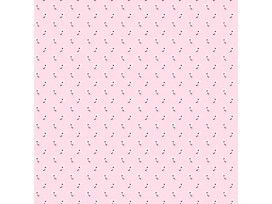 Dapper katoen  Floral Flair  Roze met witte mini fleur