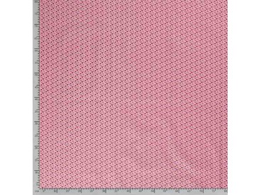 Dapper katoen Floral Flair  Oudroze met warmrode mini roosjes