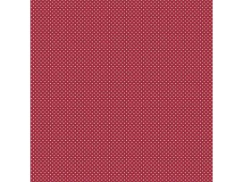 Dapper katoen Floral Flair  warmrood met witte kleine stipjes