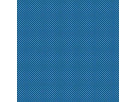 Dapper katoen Floral Flair  Kobalt met witte kleine stipjes