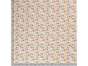 Dapper katoen  Garden Party  Lichtgrijs met rupsjes