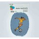 Applicatie Jeans ovaal met voetballer Oranje shirt en sokken