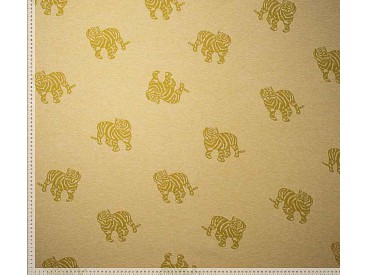 Gebreide Jacquard Tiger Yellow