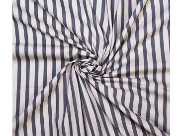 Woven co/ea stripes  Grey and offwhite