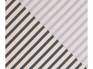Woven co/ea stripes  Grey and offwhite