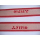 Sierband creme/rood 71710   O-816