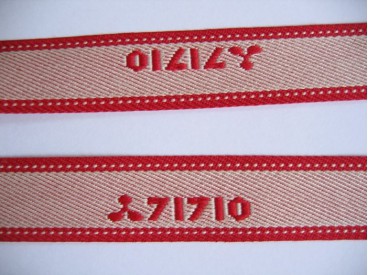 Sierband creme/rood 71710   O-816