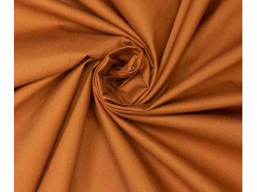 Woven co poplin Leather brown