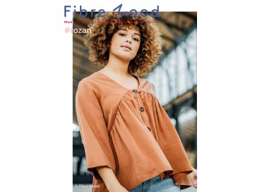 Woven tencel plain  Caramel cafe