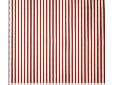 Woven co/ea stripes Rood en creme