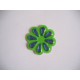 Applicatie Groene plastic bloem