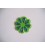 Applicatie Groene plastic bloem