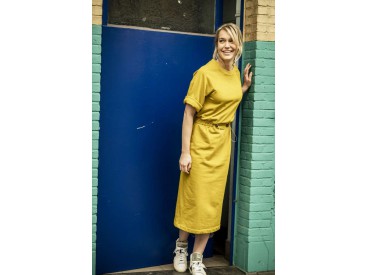 Knit co jogging brush at back Oker geel