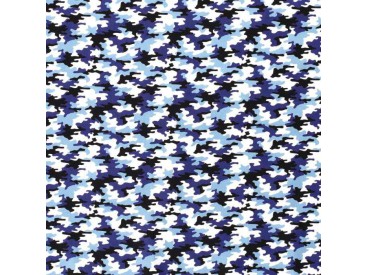 Legerprint  poplin Serie 1  Blauw  15572-008N
