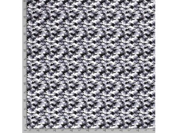 Legerprint poplin Serie 1  Grijs  15572-063N