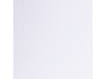 Mousseline stof effen wit  Een zachte babykatoen, met een kleine wafel structuur. 100% hydrofiele katoen 1.30 mtr. breed 135 gr 
