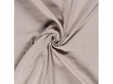Mousseline  stof Effen  Zand  03001-052N