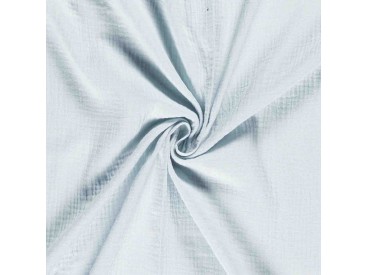 Mousseline  stof Effen  Babyblauw  03001-002N
