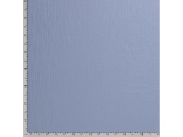 Mousseline  stof Effen Oudblauw  03001-003N