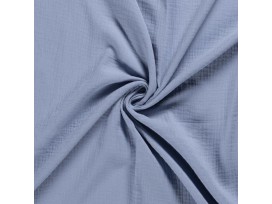 Mousseline  stof Effen Oudblauw  03001-003N
