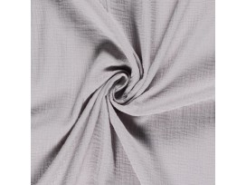 Mousseline  stof Effen Lichtgrijs  03001-061N