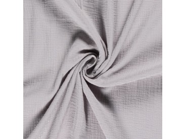 Mousseline  stof Effen Lichtgrijs  03001-061N