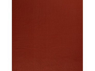 Mousseline  stof Effen  Brique  03001-156N