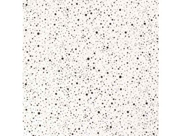 Mousseline stof met Stipjes  Gebroken Wit/Zwart  15512-051N