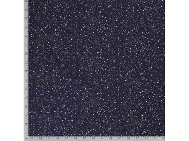Mousseline met Stipjes Donkerblauw/Wit  15512-008N