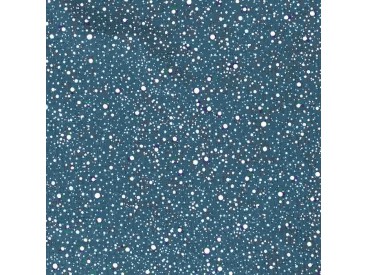 Mousseline met Stipjes Jeansblauw/Wit  15512-006N