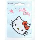 Een Hello Kitty opstrijkbare applicatie. 7x5 cm 