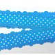 3e Sierband met stip en kantje Lichtblauw 1461-002