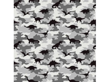 Legerprint met Dinosaurus Grijs 15800-063N