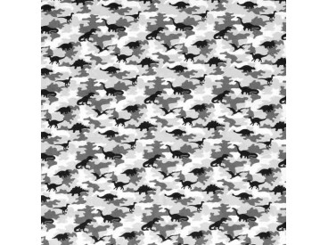 Legerprint met Dinosaurus Grijs 15800-063N