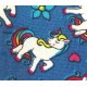 Poplin katoen Kobalt met witte eenhoorns  15811-008N