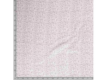 Mousseline Lichtgrijs met zwarte mini takjes