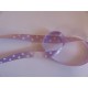 Satijnband Lila met stip 15mm