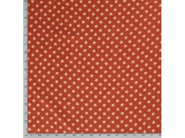 Mousseline  Brique met witte ster