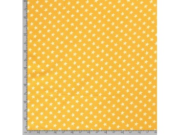 Mousseline  Okergeel met witte ster