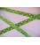 Satijnband lime met stip 15mm