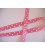 Satijnband Roze met stip 15mm
