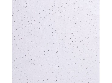 Mousseline  Wit met goud glitters