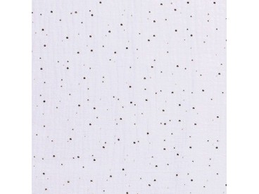 Mousseline  Wit met goud glitters