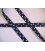 Satijnband Donkerblauw met stip 15mm