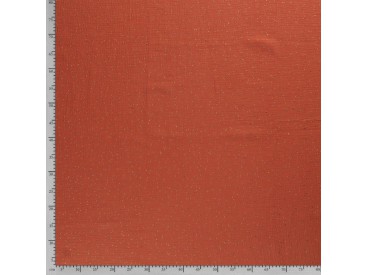 Mousseline stof Brique met goud glitters