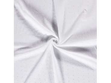 Mousseline broderie  Wit  15141-050