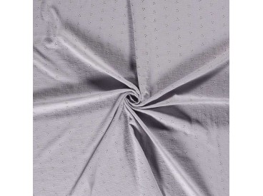 Mousseline broderie  Lichtgrijs  15141-061