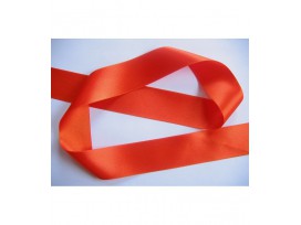 Satijnlint per rol van 25mtr  Oranje  38 mm